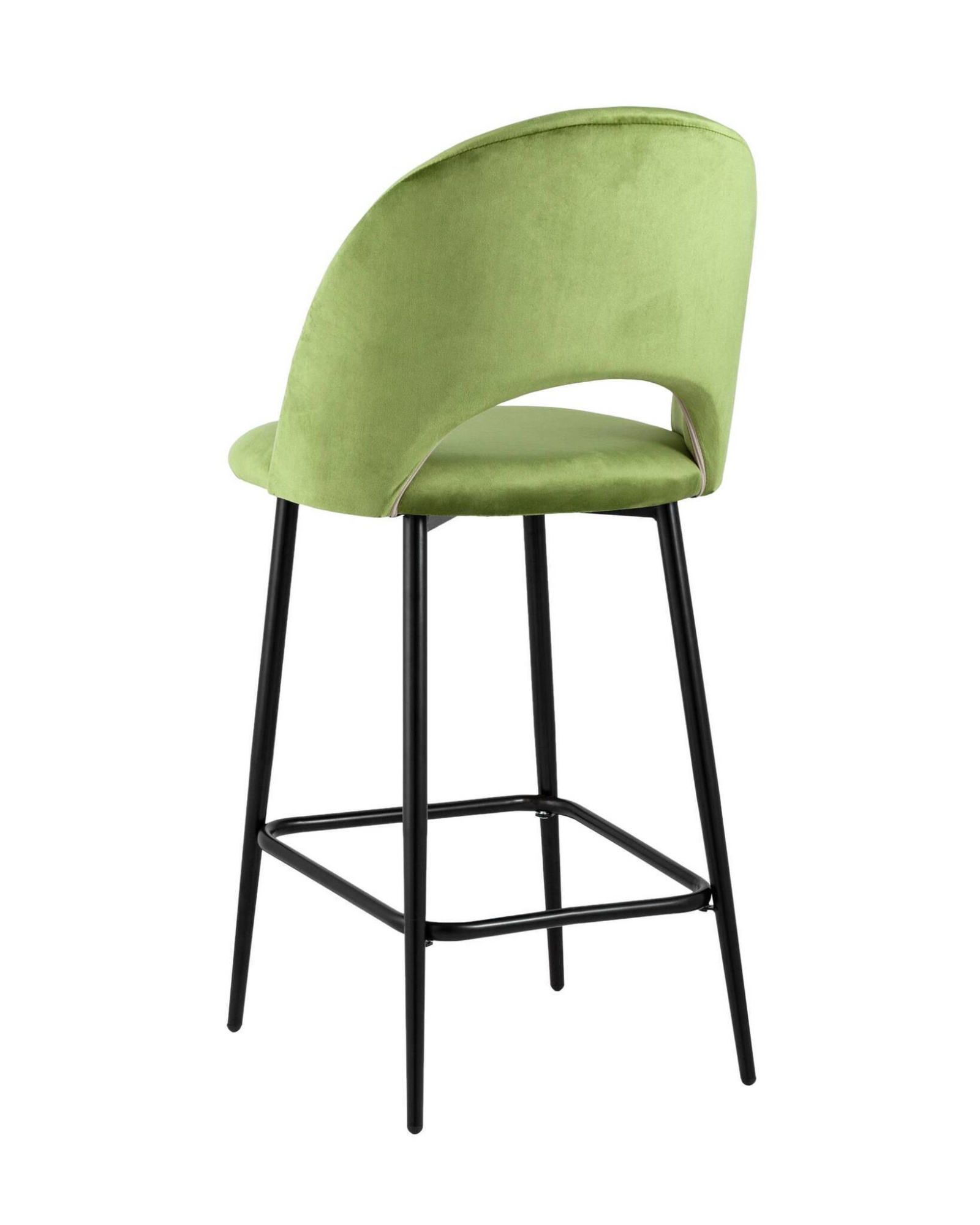 Стул полубарный Меган велюр травяной Stool Group