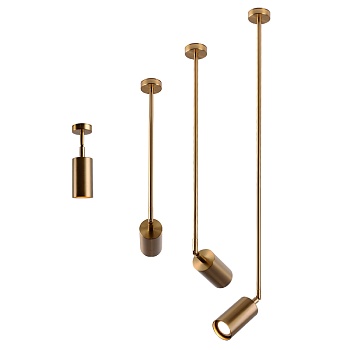 Точечный светильник на потолочной стойке LINO B by ImperiumLoft