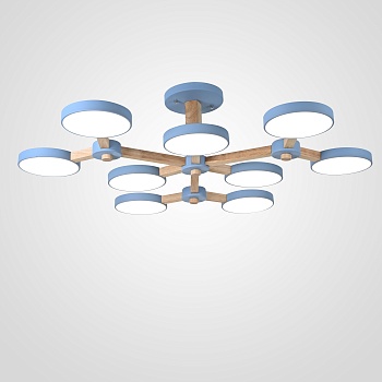 Подвесная люстра TURNA Голубой by ImperiumLoft