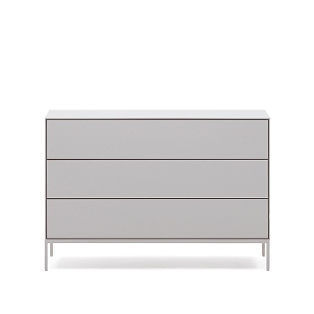 Vedrana Комод с 3 ящиками белый лак 110 x 75 см La Forma (ex Julia Grup)