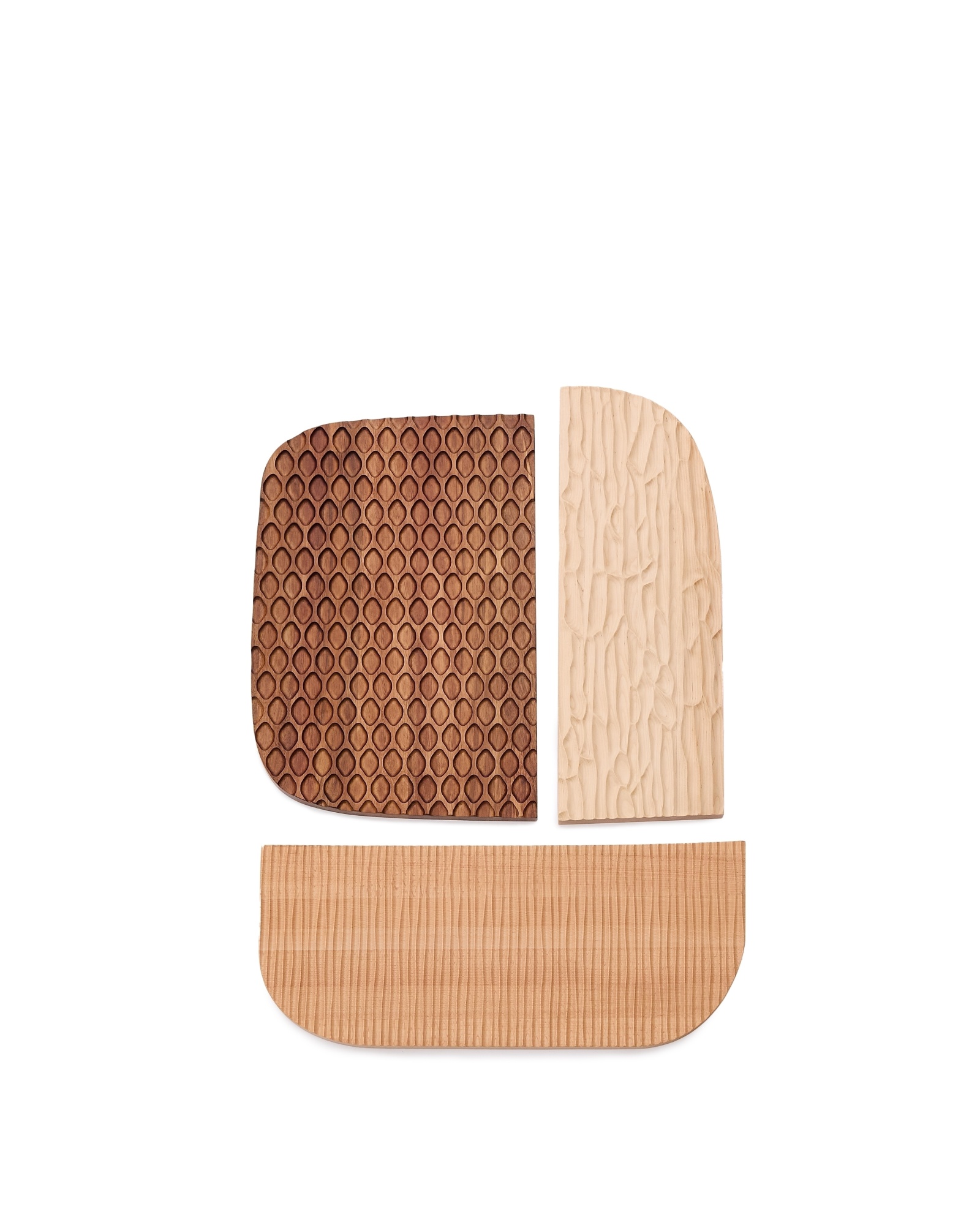 Trivax Стеновая панель из 3 частей из древесины акации La Forma (ex Julia Grup)