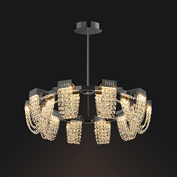 Потолочная люстра ALVARIN D95 Black by ImperiumLoft