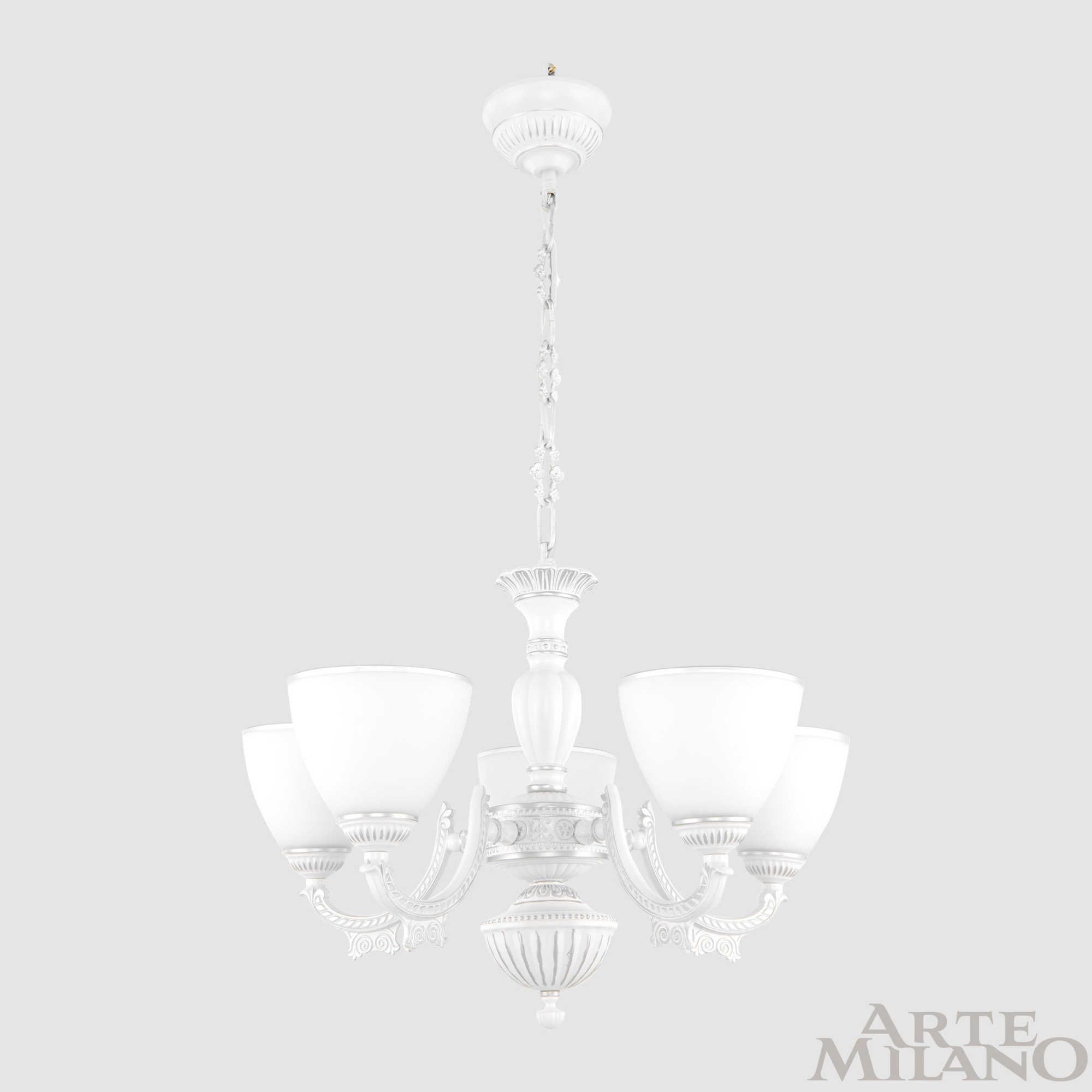Люстра с плафонами 342837/5 WT+SL Arte Milano