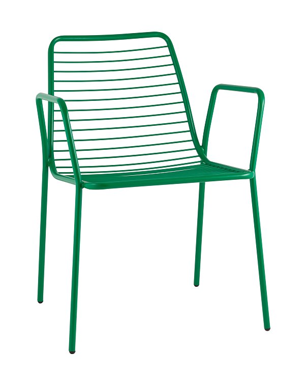 Стул с подлокотниками Дели металл зеленый Stool Group