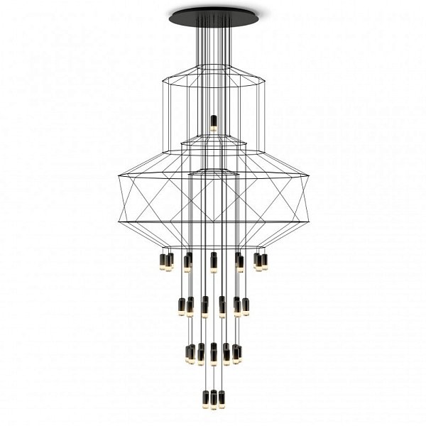 ПОДВЕСНОЙ СВЕТИЛЬНИК VIBIA Wireflow Chandelier 0374