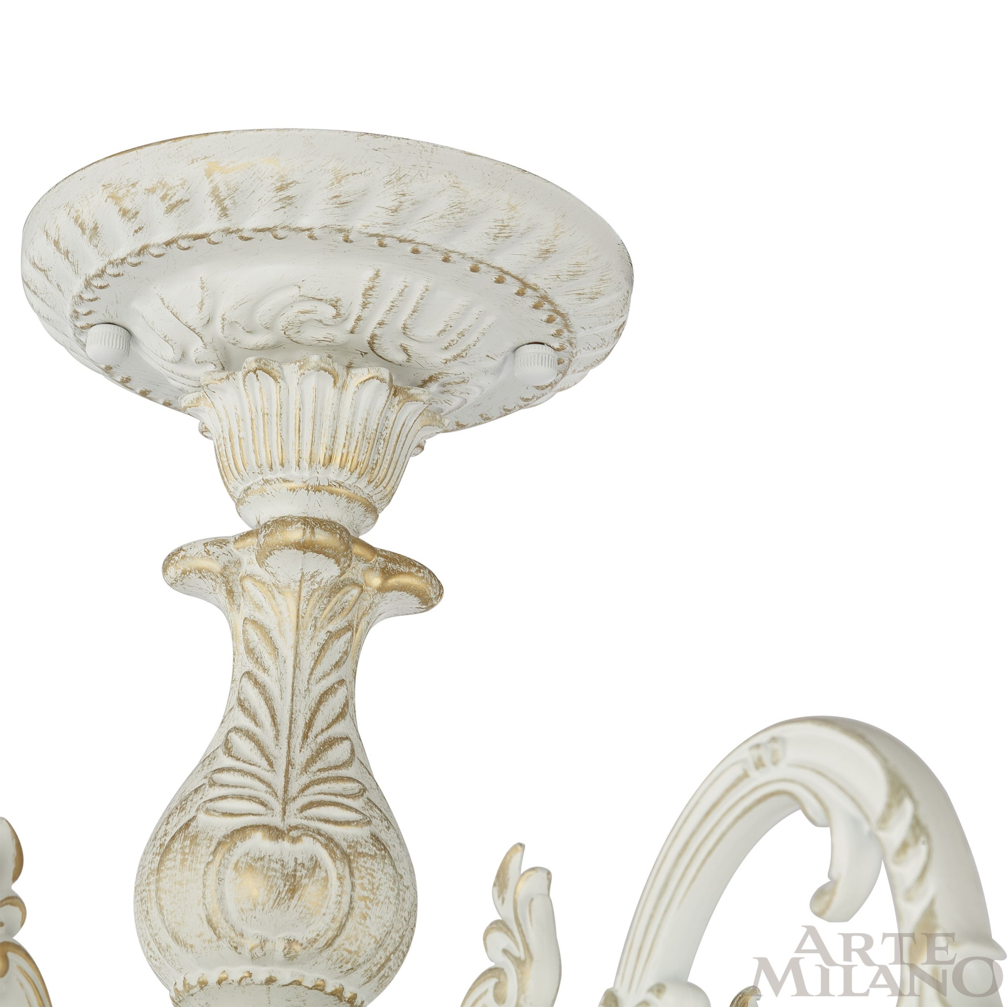 Люстра с плафонами 346410/8 WT+G Arte Milano