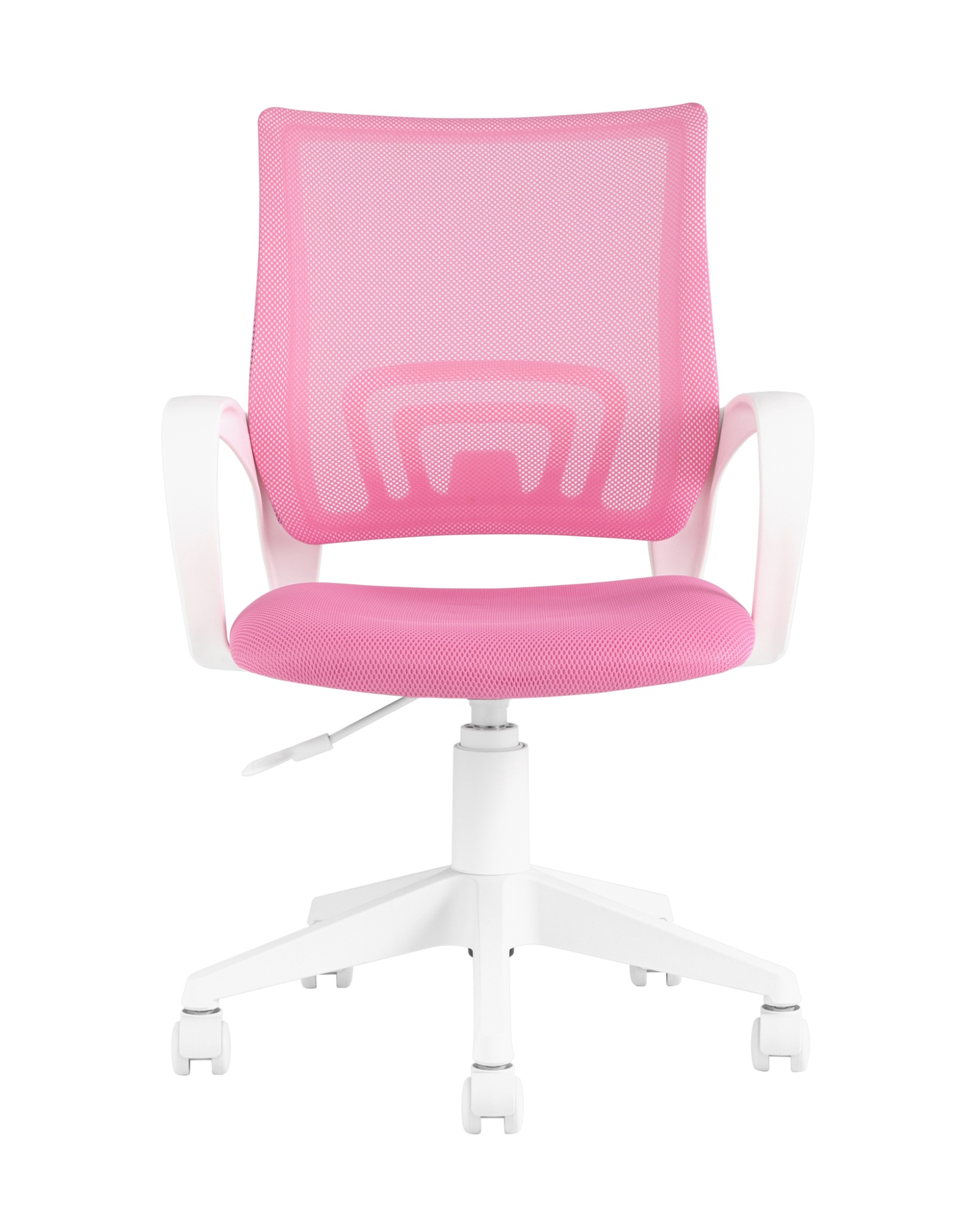 Кресло офисное TopChairs ST-BASIC-W розовый крестовина пластик белый Stool Group