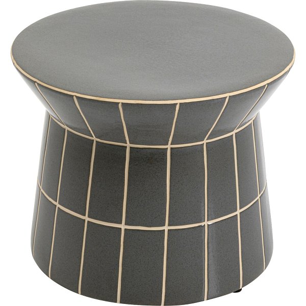 Стол приставной Bliss Tile Rim Blue Ø38cm KARE 71092