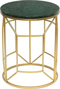 Столик интерьерный с зеленым мрамором Glasar 54-044