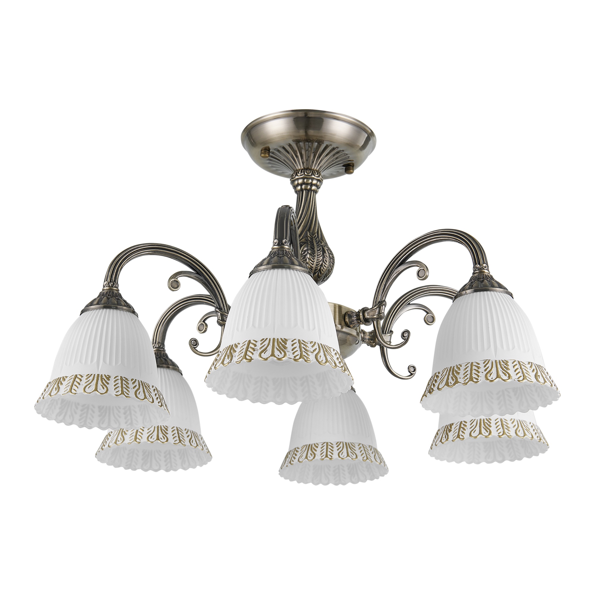 Люстра с плафонами 347410/6 AB Arte Milano