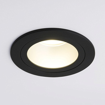 Встраиваемый светильник Elektrostandard 122 MR16 серебро/черный