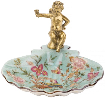 Блюдо с ангелом Glasar 31G2570/C562C/HLD1533