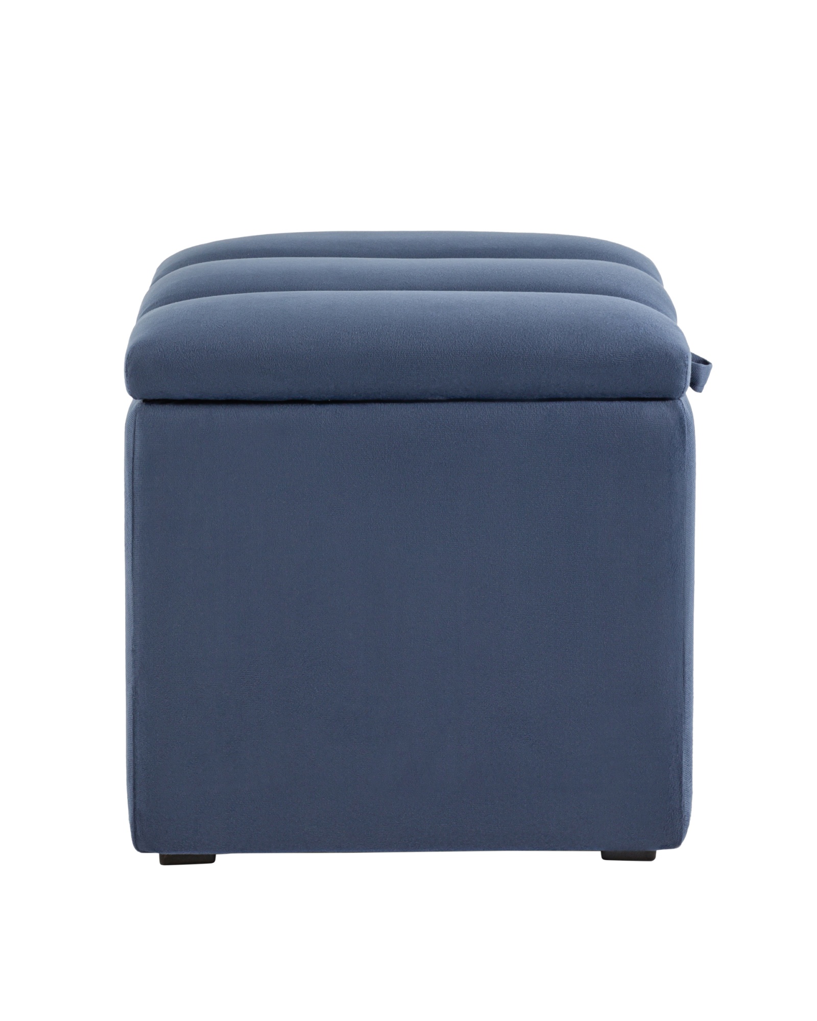 Пуф с крышкой Нильсон велюр синий Stool Group