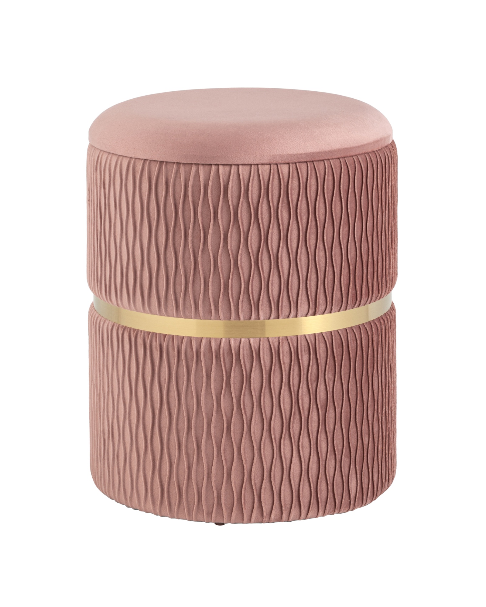 Пуф Джесси с ящиком велюр розовый Stool Group