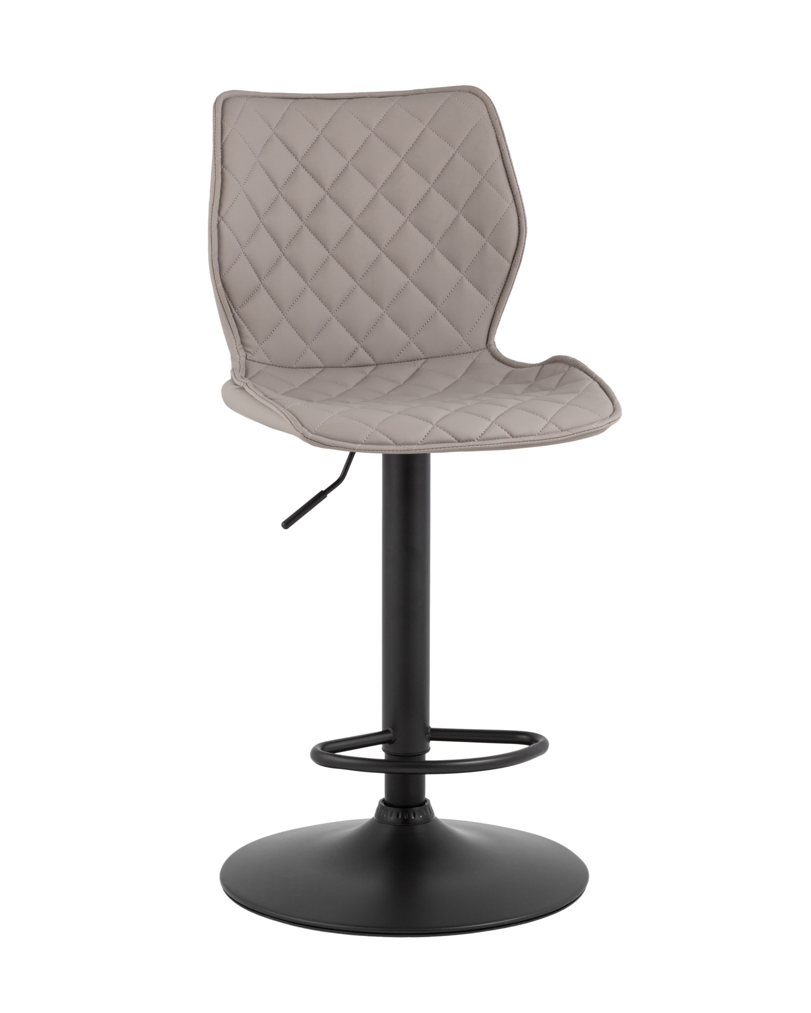 Стул барный Dome экокожа серый Stool Group