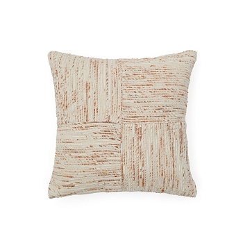 Чехол для подушки Anuba из жаккарда в бежевую и красную клетку 45 x 45 см La Forma (ex Julia Grup)