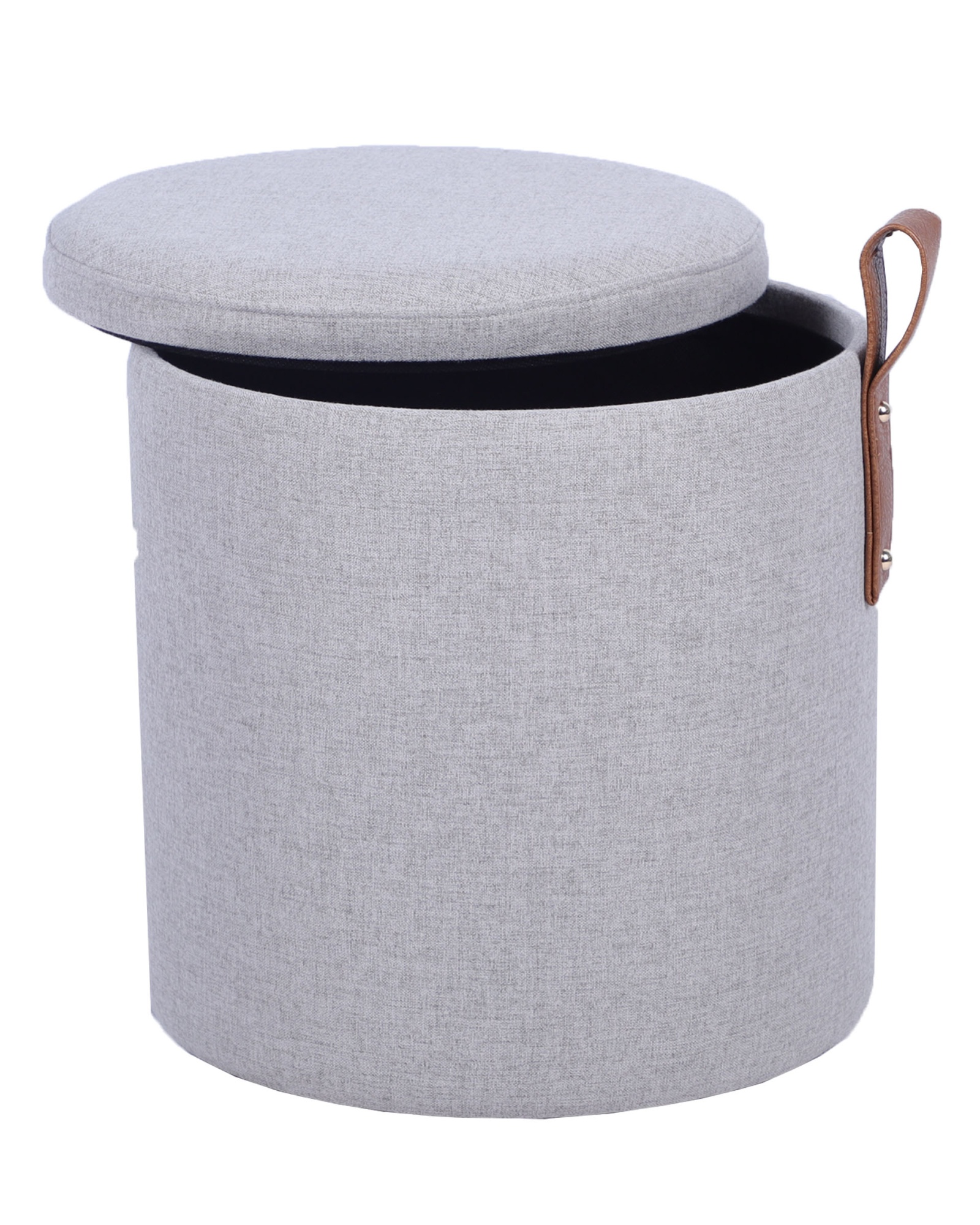 Пуф с ящиком Эркки рогожка XS серый Stool Group