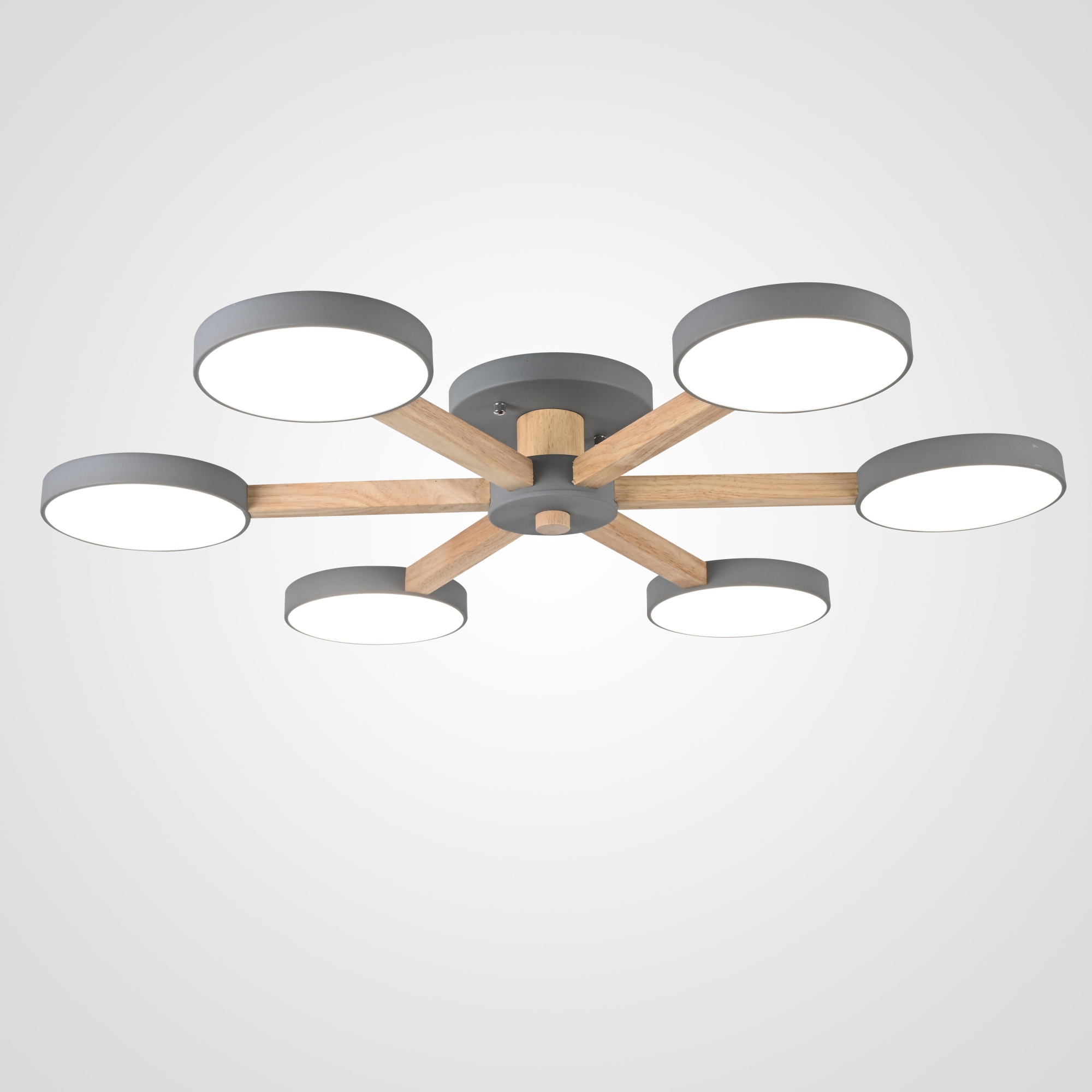 Потолочная люстра TURNA 6 Gray by ImperiumLoft