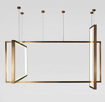 Подвесной светильник Frame 140x60 см бронзовый Aromas del Campo