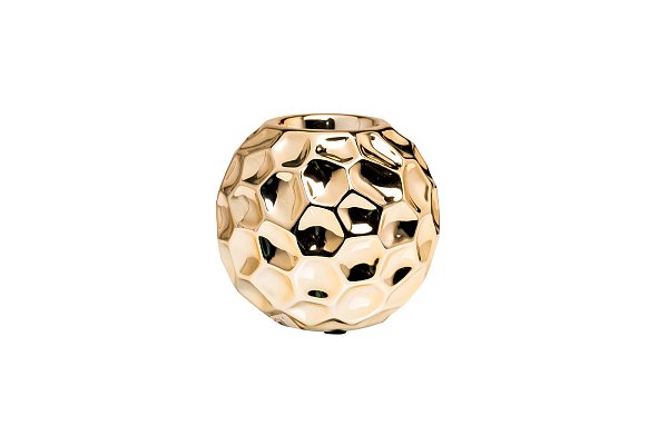 Подсвечник керамический круглый золотой Garda Decor 18H2147-GL