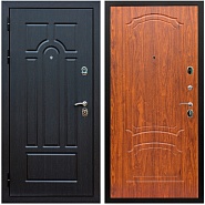 Дверь входная Graf Эврика МДФ 10 мм ФЛ-58 Венге / МДФ 6 мм ФЛ-140 Мореная береза