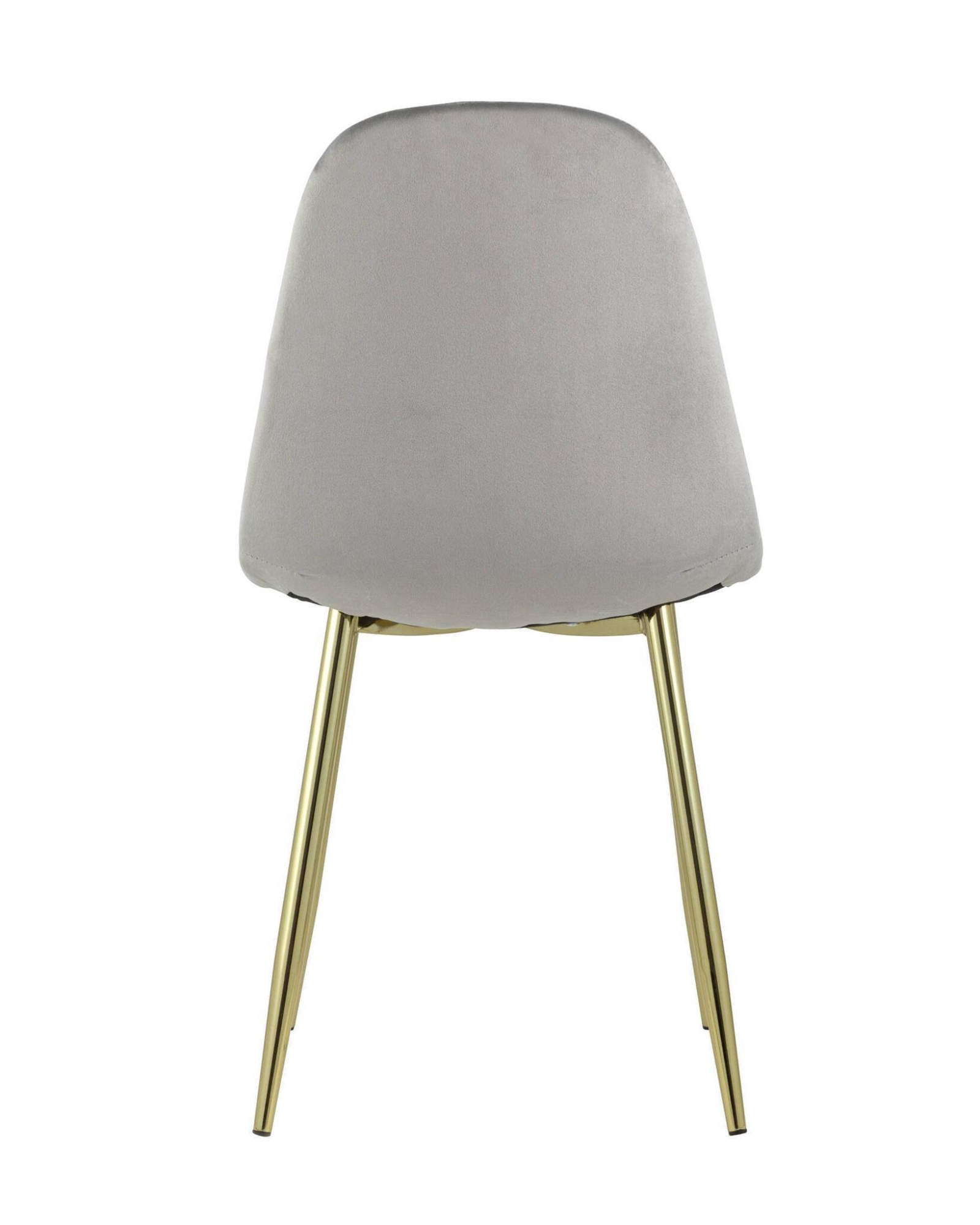 Стул Валенсия велюр серый золотые ножки Stool Group