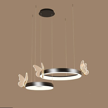 Подвесная люстра BABETTA D С D40+60 Black by ImperiumLoft