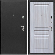 Дверь входная Graf Люкс ТП-70 Черный крокодил / МДФ 16 мм ФЛ-243 Сандал белый