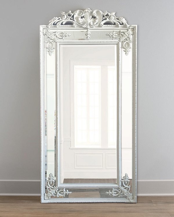 Напольное зеркало "Пабло" Chalk White/RA9 Louvre Home
