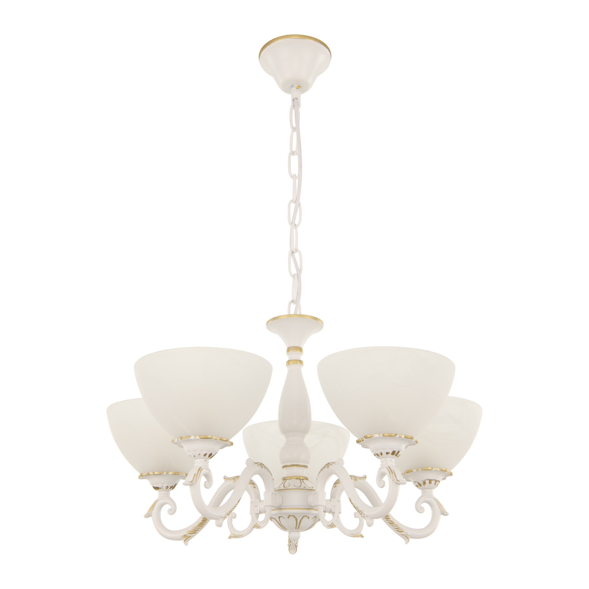 Люстра с плафонами 340518/5 WT+G Arte Milano