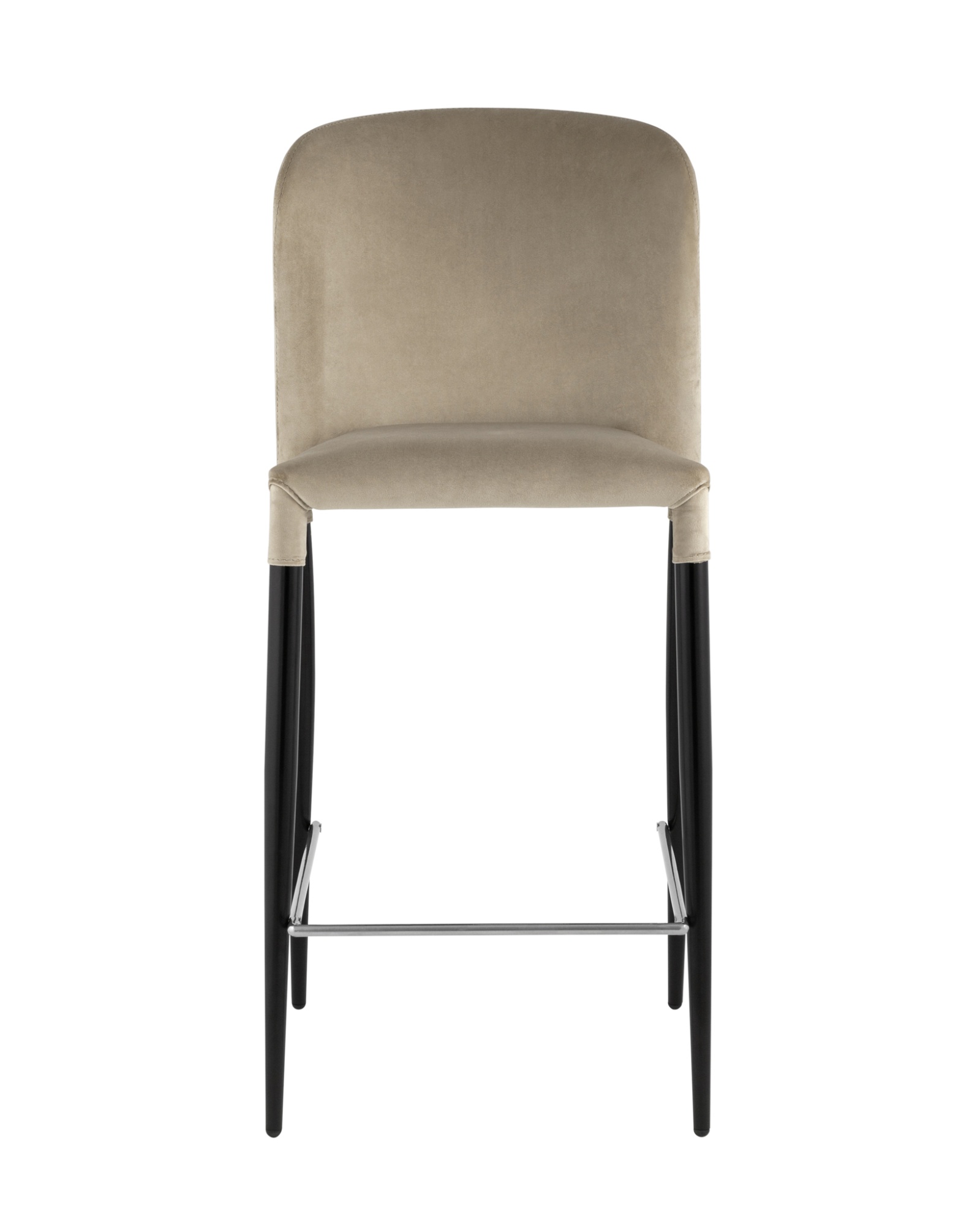 Стул полубарный Лори велюр бежевый Stool Group
