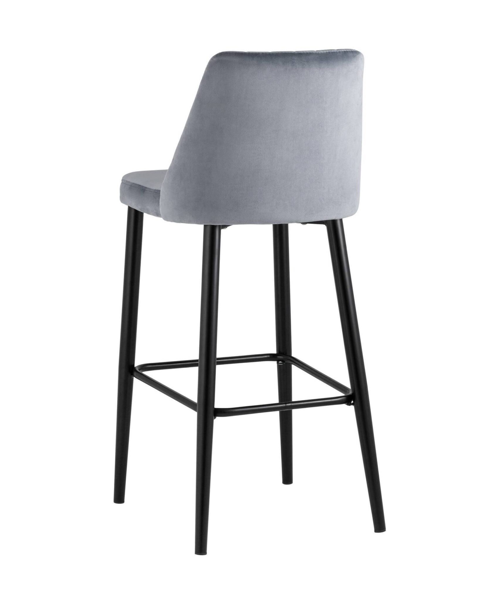 Стул барный Диего велюр серый Stool Group