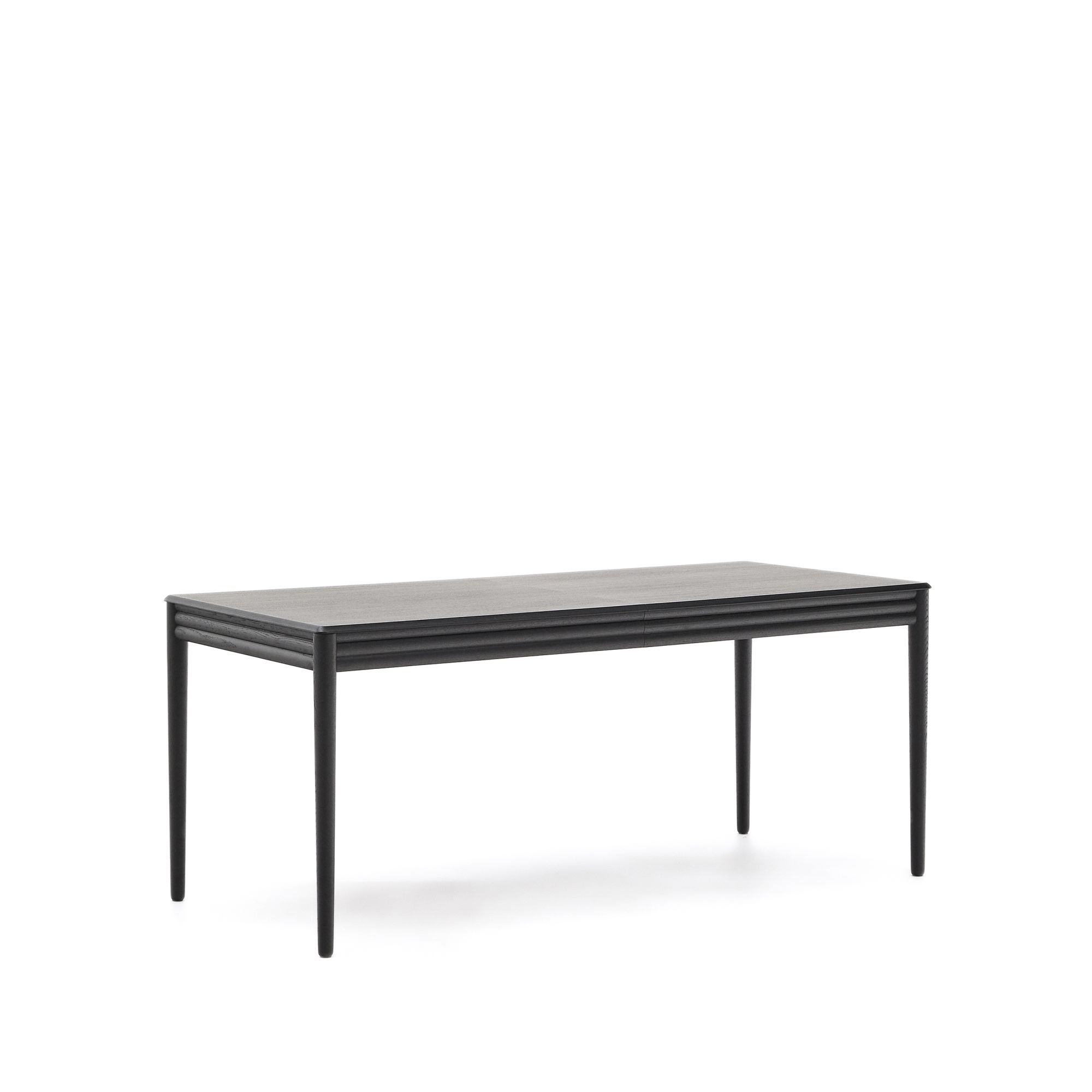 Раздвижной стол Lenon черный из шпона и массива дуба 160(240)x90 La Forma (ex Julia Grup)