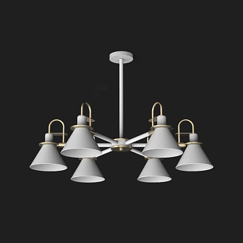 Люстра на штанге CODA D88 White by ImperiumLoft