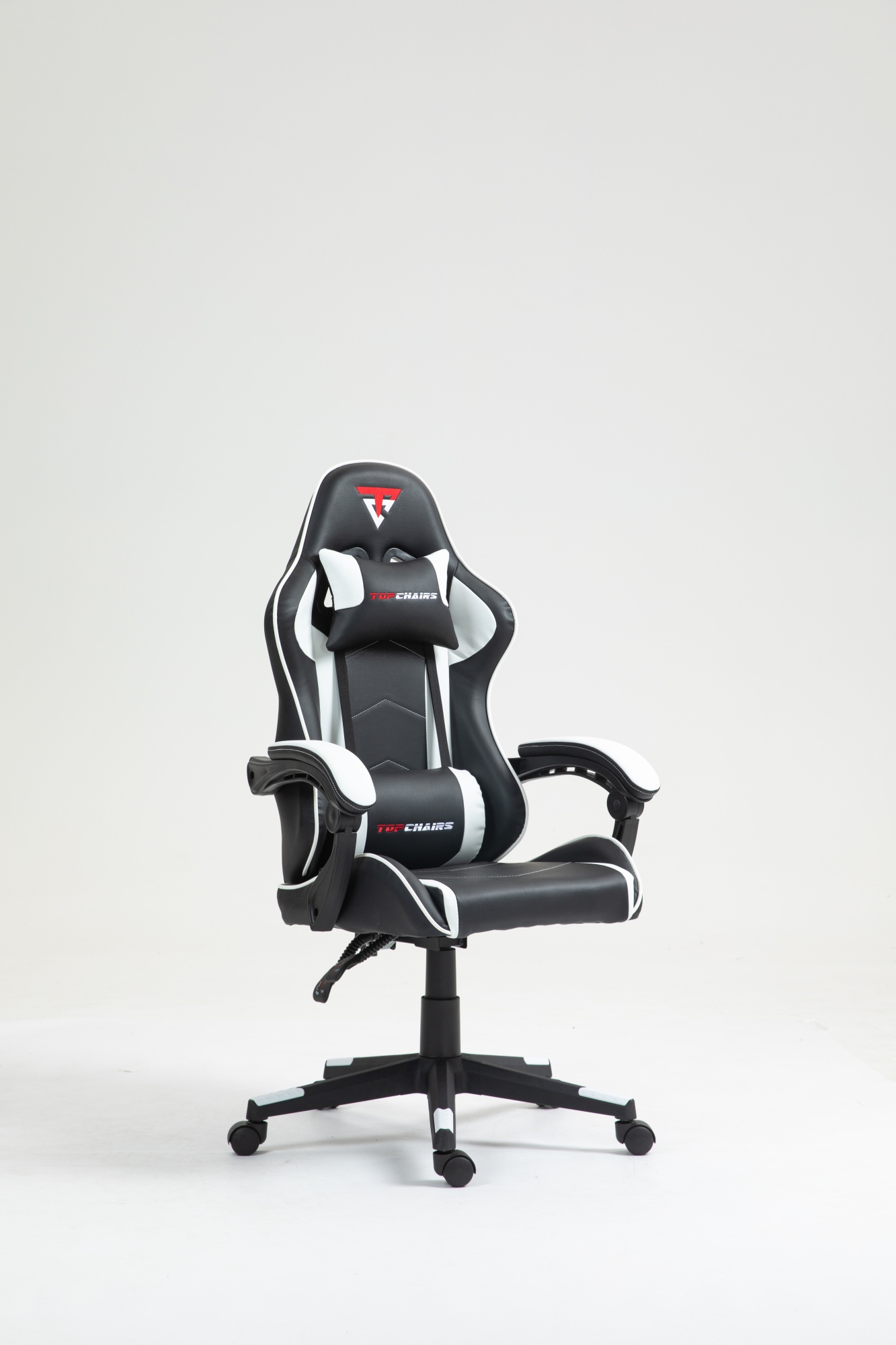 Кресло спортивное TopChairs Shadow черно-белый Stool Group