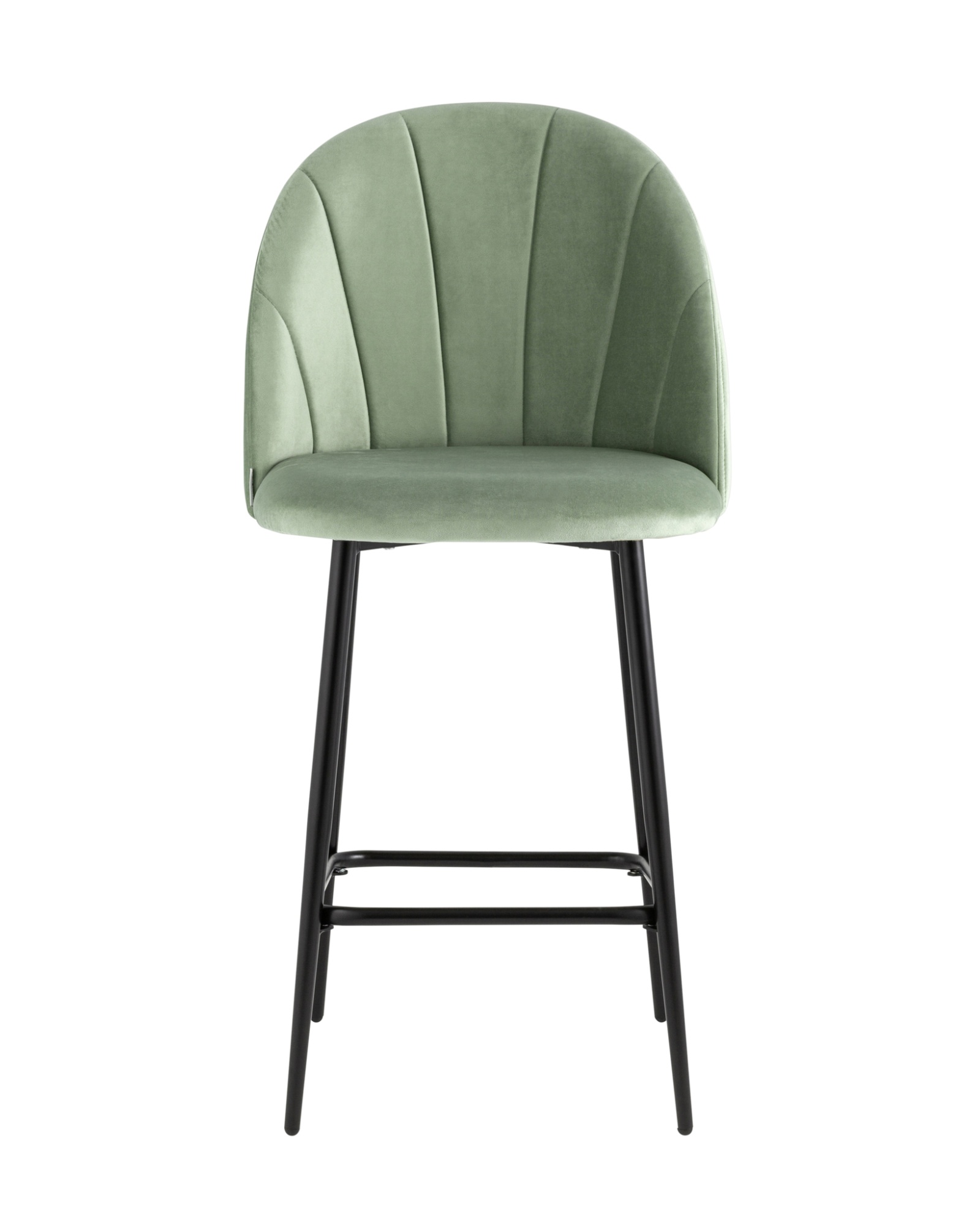 Стул полубарный Логан велюр фисташковый Stool Group