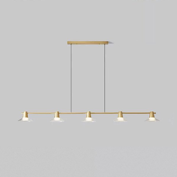 Реечный, рядный светильник CICLA LONG L180 Brass by ImperiumLoft