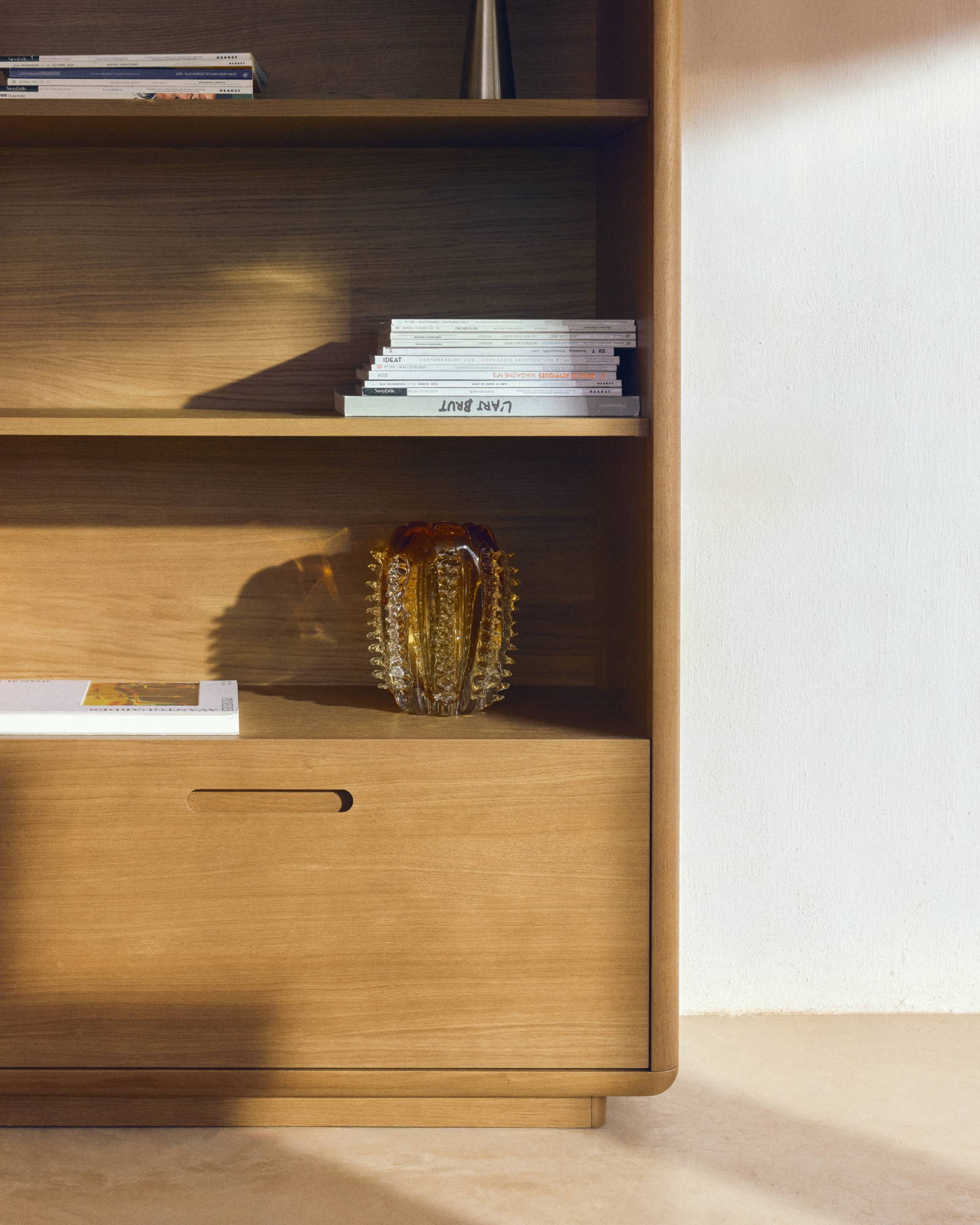 Оранжевая стеклянная ваза Nicora, 23 см La Forma 481831