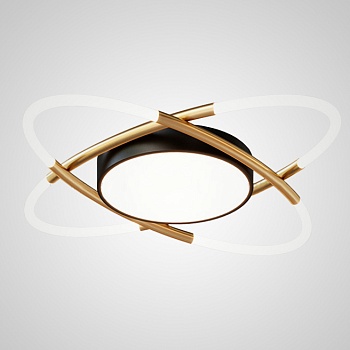 Потолочный светильник IRIA D60 Black Gold by ImperiumLoft