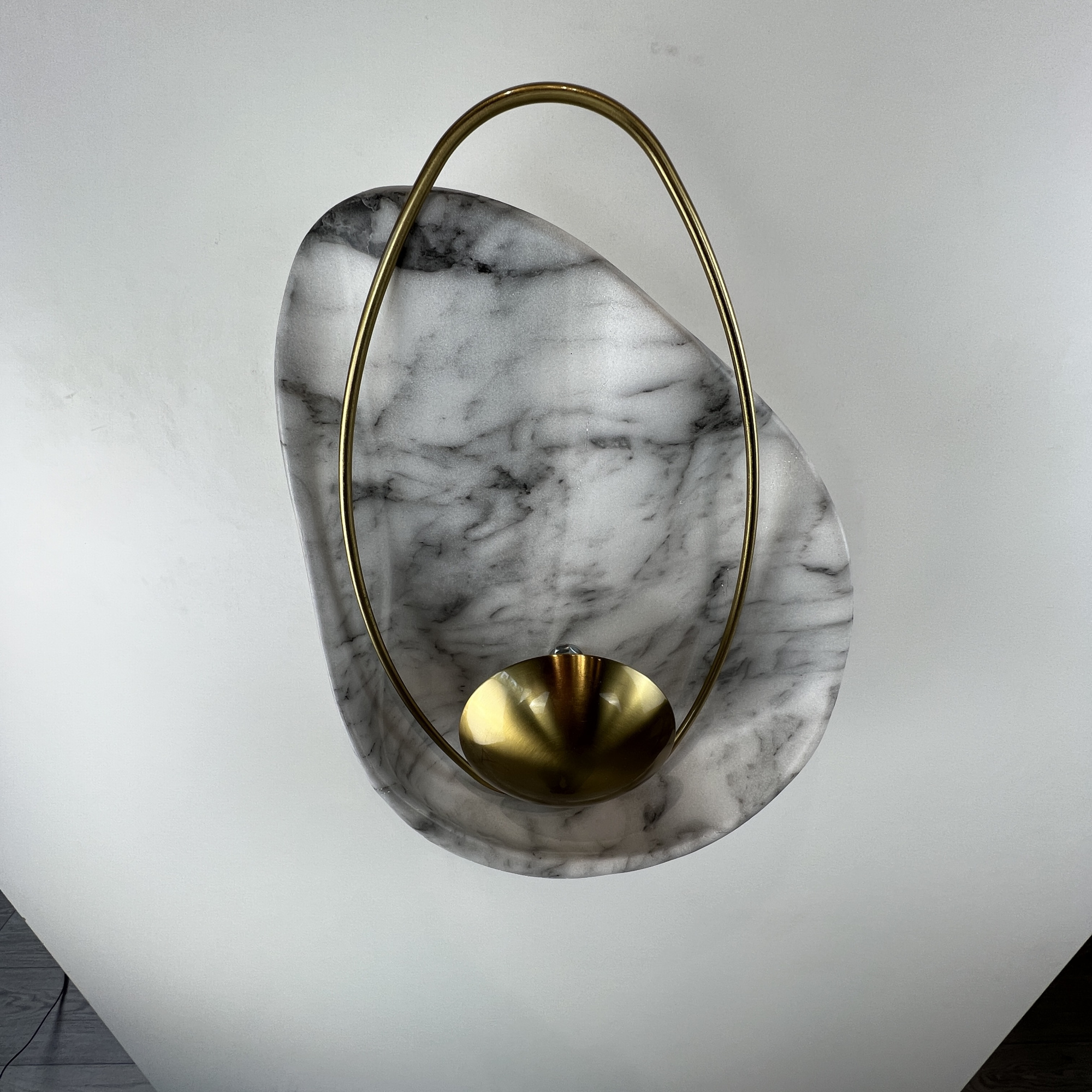 Настенный Светильник Clam Белый Мрамор By Imperiumloft