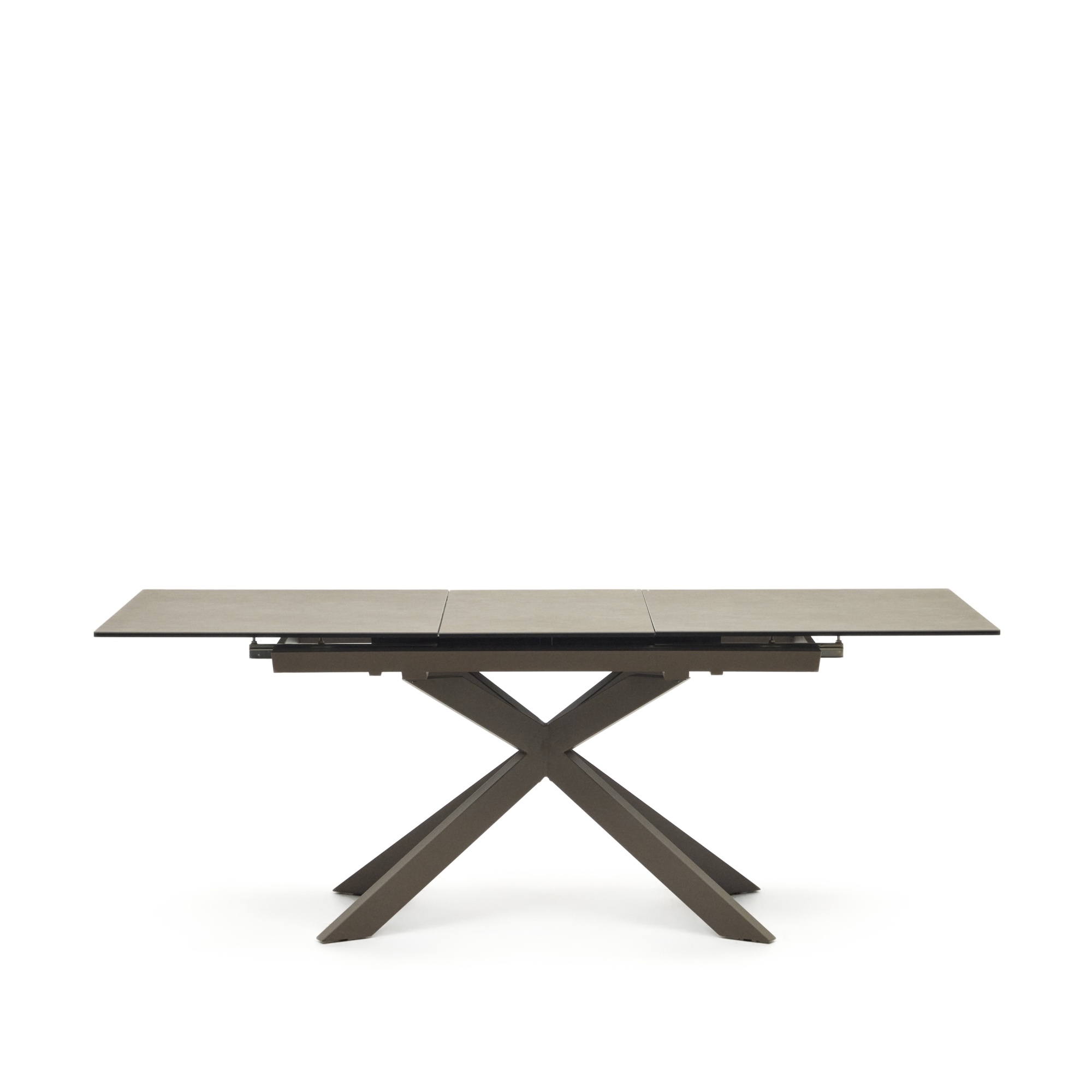 Atminda Раздвижной стол из керамики и стали с коричневой отделкой 160 (210) x 90 см La Forma (ex Julia Grup)