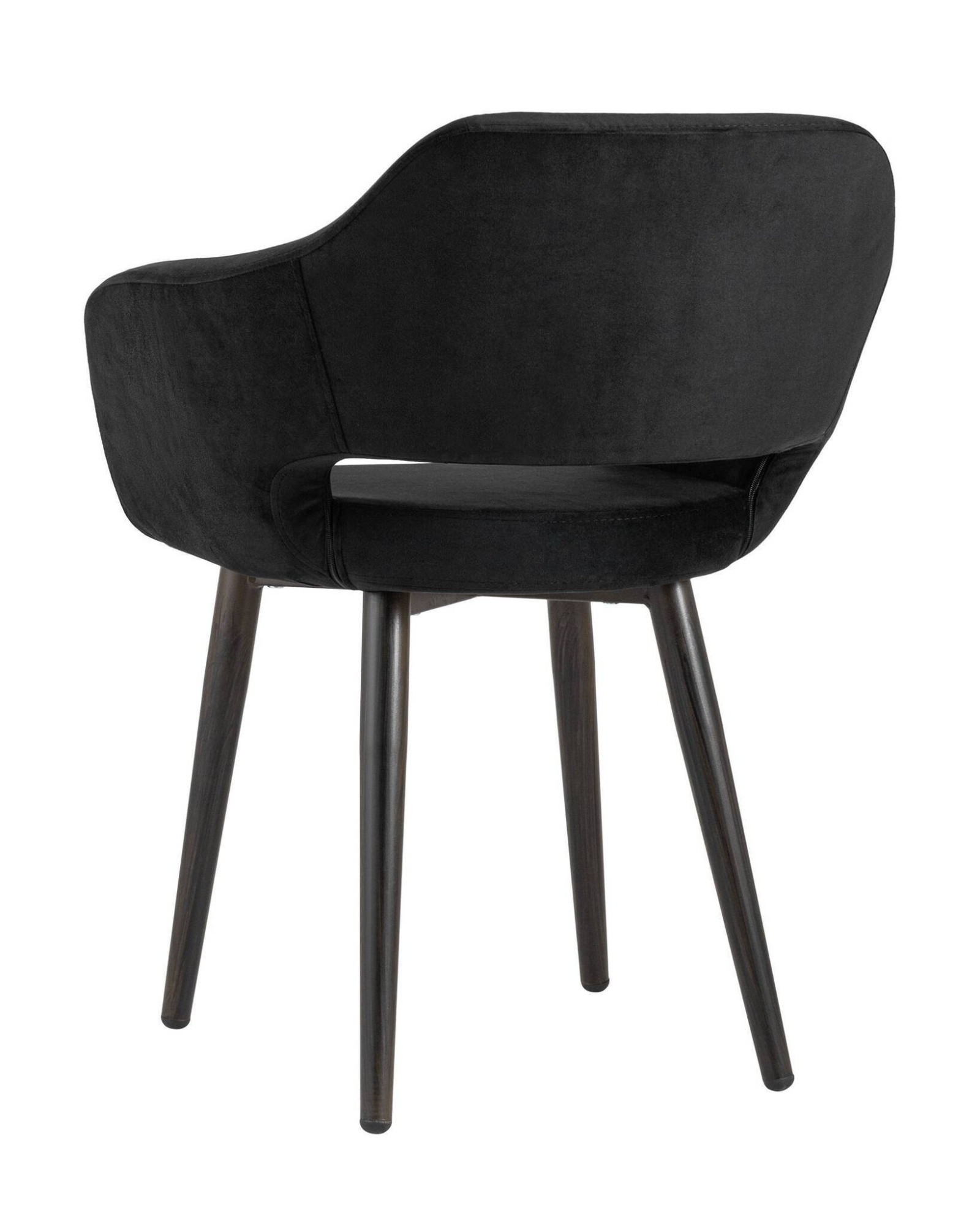 Стул с подлокотниками Саймон велюр черный Stool Group
