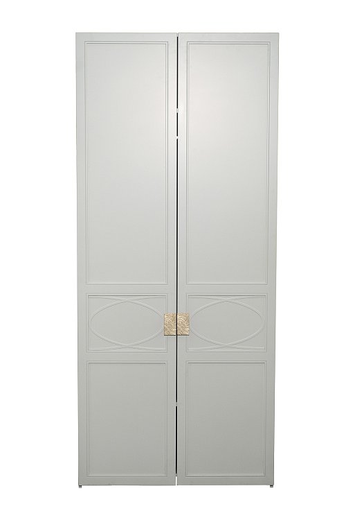 Шкаф двухдверный с полками и штангой бежевый Garda Decor 151SV-00009