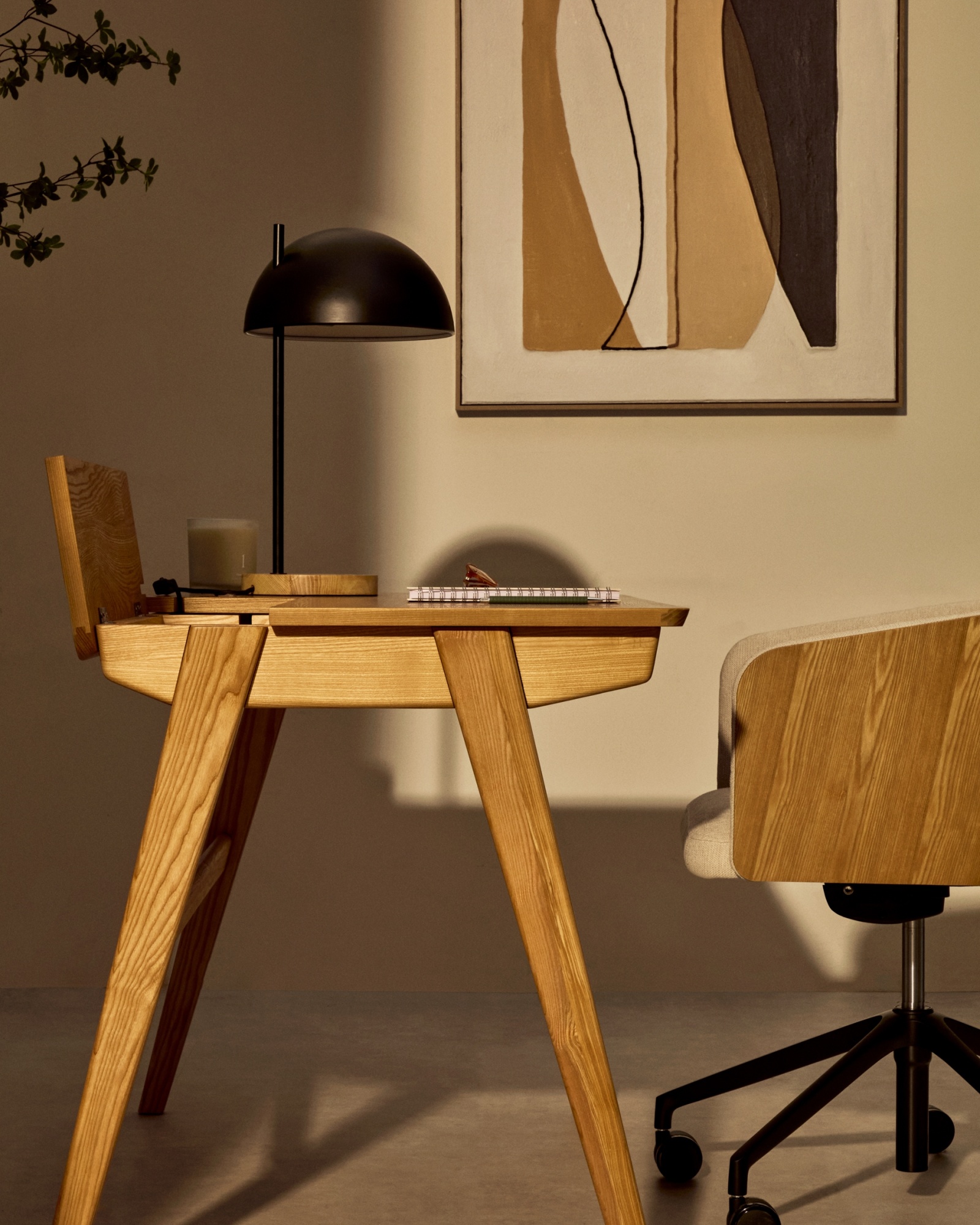 Рабочий стол Jakes 120x70 натуральный шпон La Forma (ex Julia Grup)