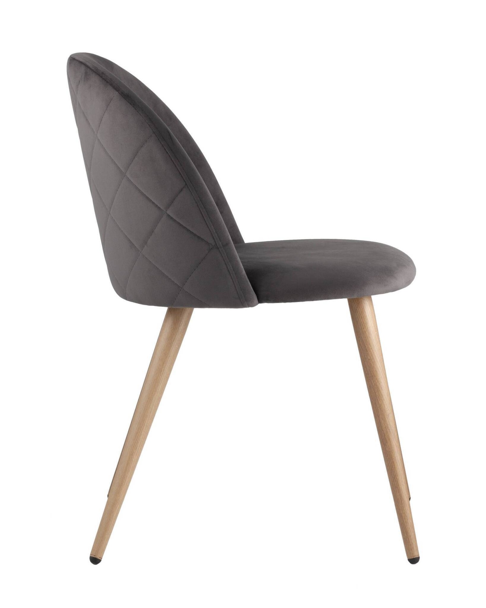 Стул Лион велюр с ромбами серый Stool Group