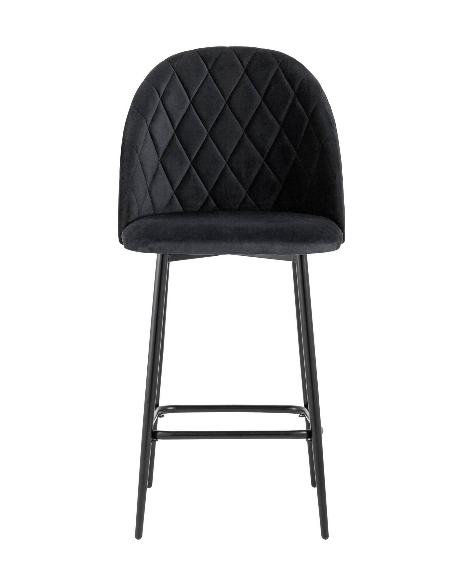 Стул полубарный Марсель велюр черный Stool Group