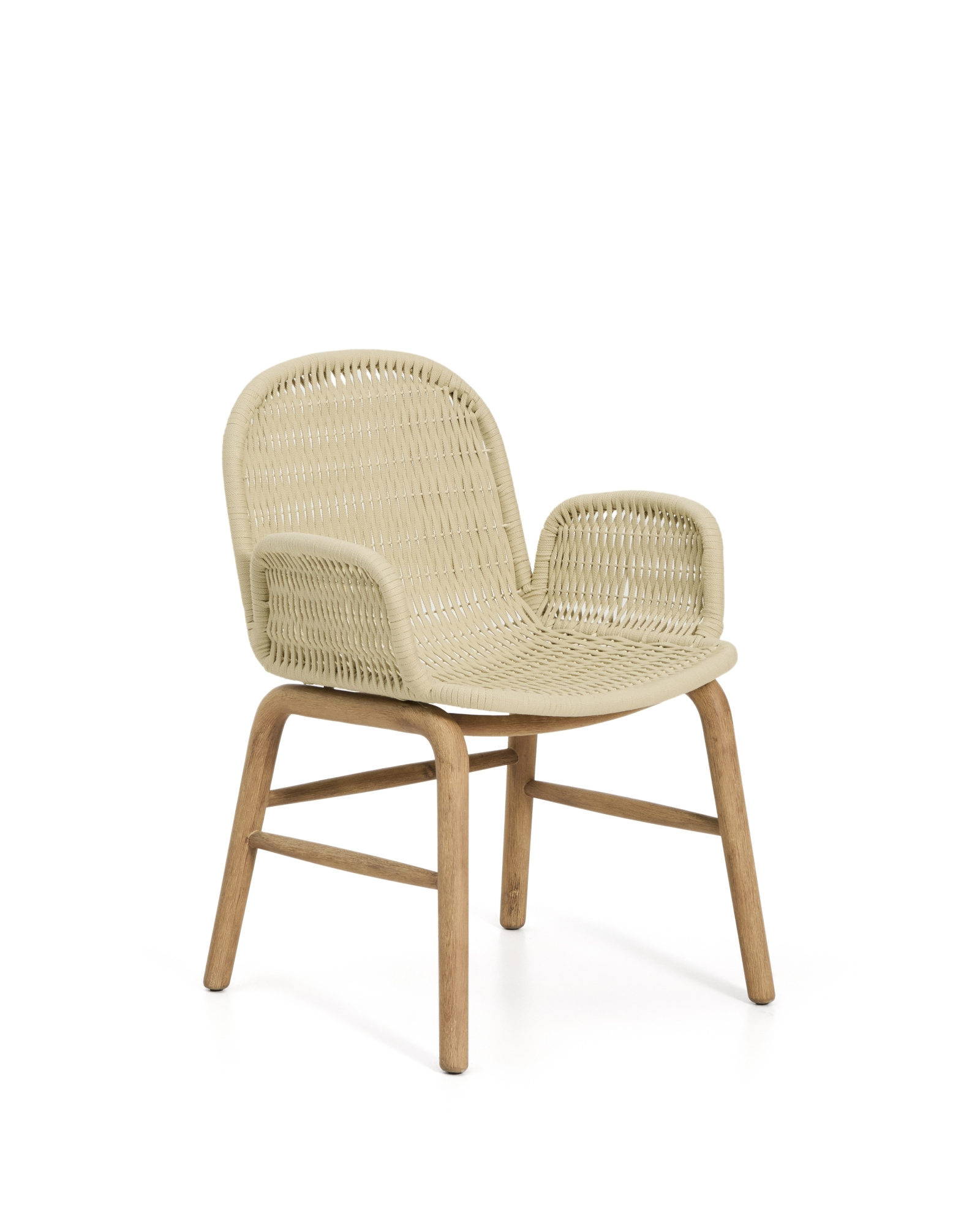 Уличный стул Alipa из акации и веревки цвета экрю La Forma 481327