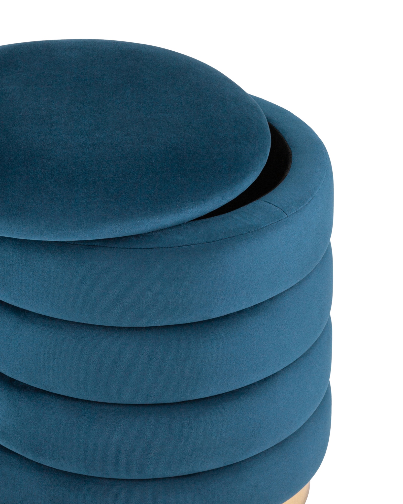 Пуф Франсис с ящиком велюр синий Stool Group