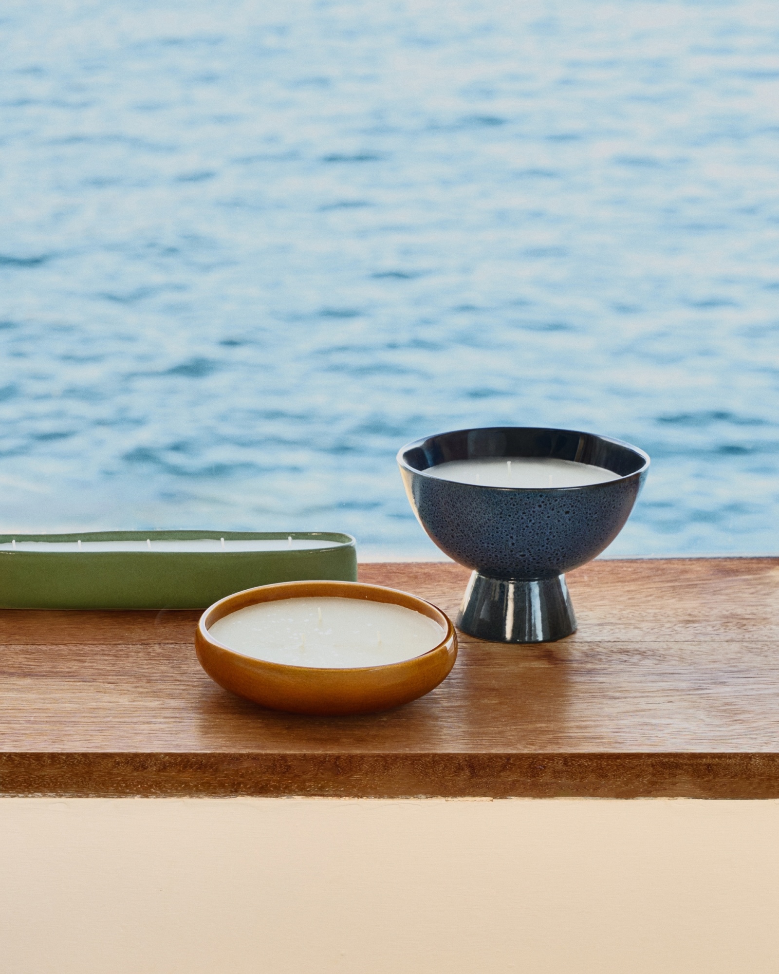 Sapira Керамическая свеча синего цвета Ø 20 см La Forma (ex Julia Grup)