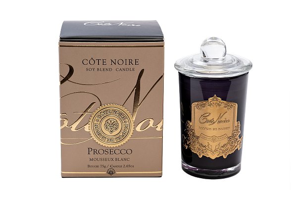 Свеча ароматическая Prosecco в стакане в упаковке Garda Decor 96CN7532
